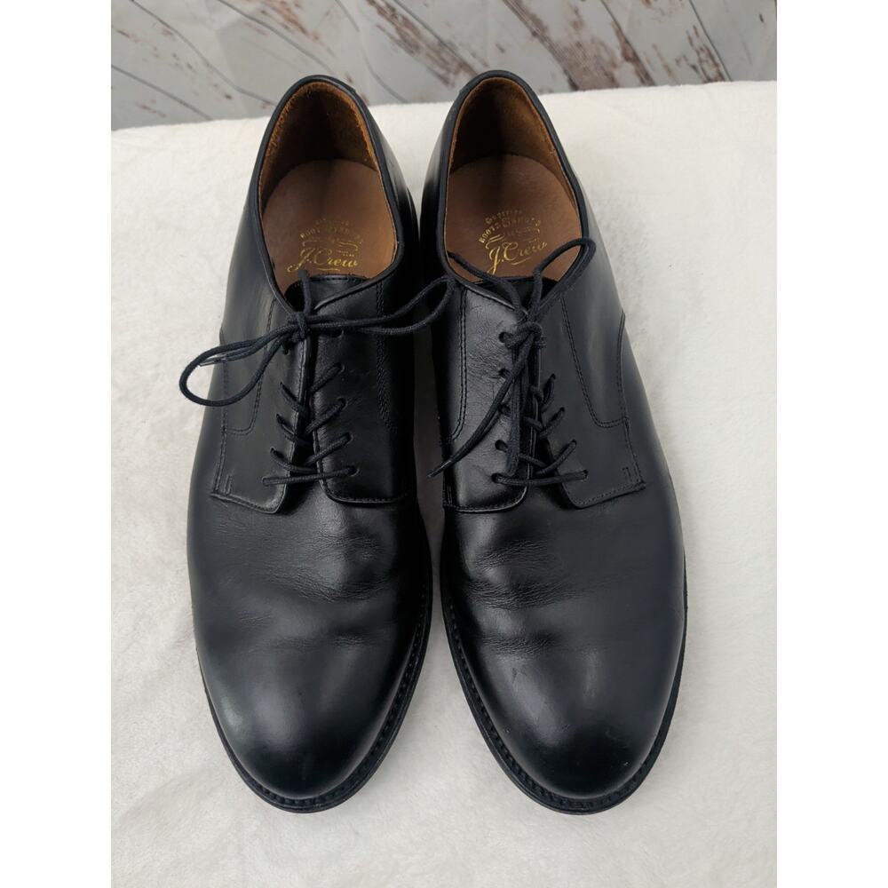 J. Crew Kenton Bluchers Black Leather Shoes
